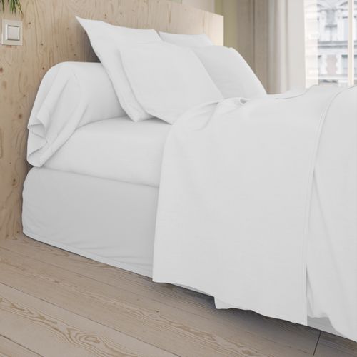 Taie De Traversin Studio Coton Blanc 160 Cm Blanc