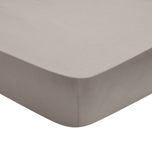 Drap Housse Influence Percale Fumée 80 X 190 Cm Gris