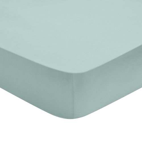 Drap Housse Influence Percale Glacier 80 X 190 Cm Vert