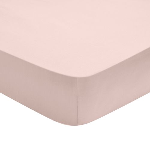 Drap Housse Influence Percale Litchi 80 X 190 Cm Rose