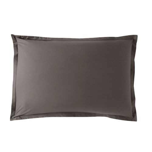 Taie D'oreiller Influence Percale Granit 60 X 60 Cm Gris