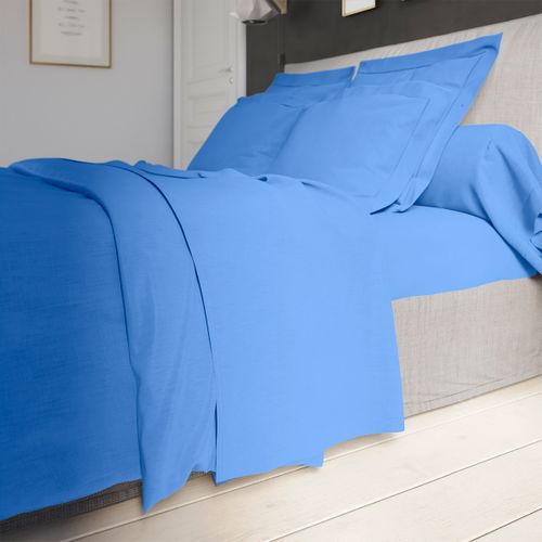 Taie D'oreiller Influence Percale Lazuli 50 X 75 Cm Bleu