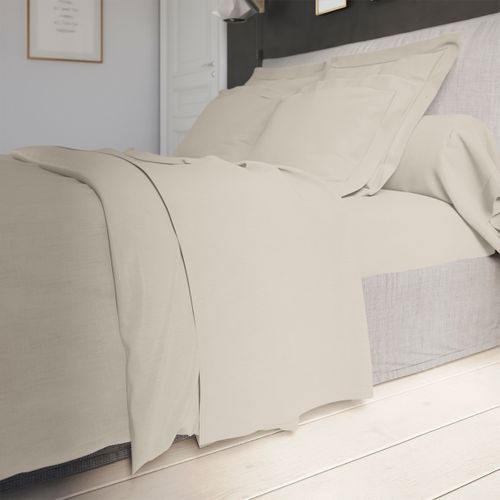 Taie De Traversin Influence Percale Coquille 160 Cm Beige