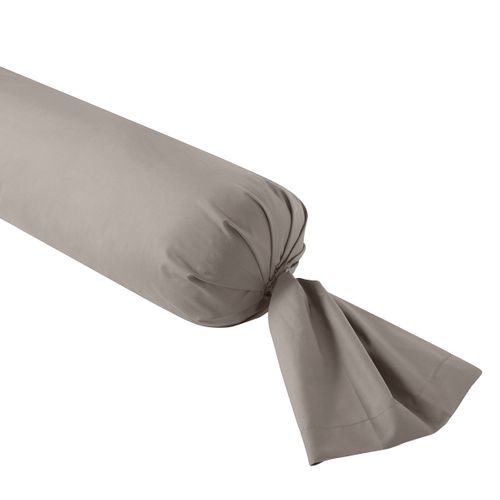 Taie De Traversin Influence Percale Fumée 160 Cm Gris