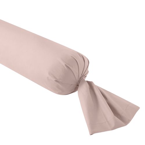 Taie De Traversin Influence Percale Litchi 160 Cm Rose