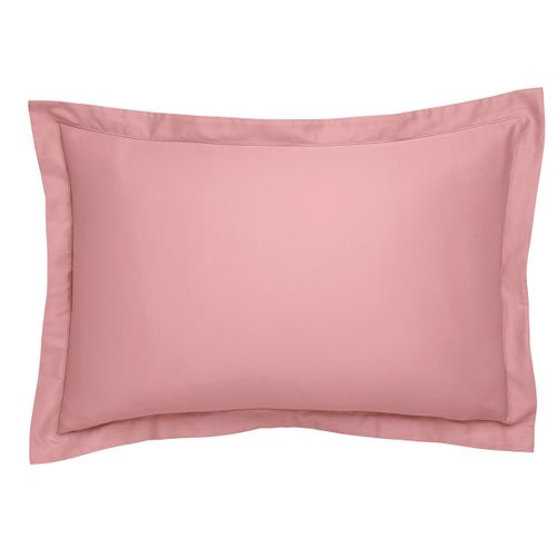 Taie D'oreiller Partition Satin De Coton Coloris Rose 65 X 65 Cm Rose