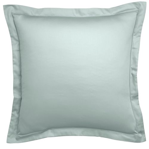 Taie D'oreiller Partition Satin De Coton Coloris Menthe 65 X 65 Cm Vert