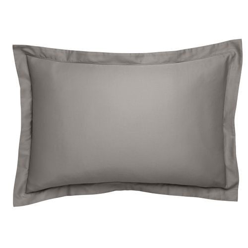 Taie D'oreiller Partition Satin De Coton Coloris Gris 50 X 75 Cm Gris