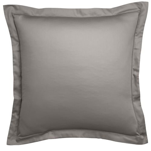 Taie D'oreiller Partition Satin De Coton Coloris Gris 50 X 75 Cm Gris