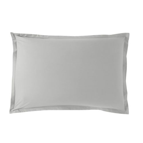 Taie D'oreiller Influence Percale Pierre 60 X 60 Cm Gris Clair