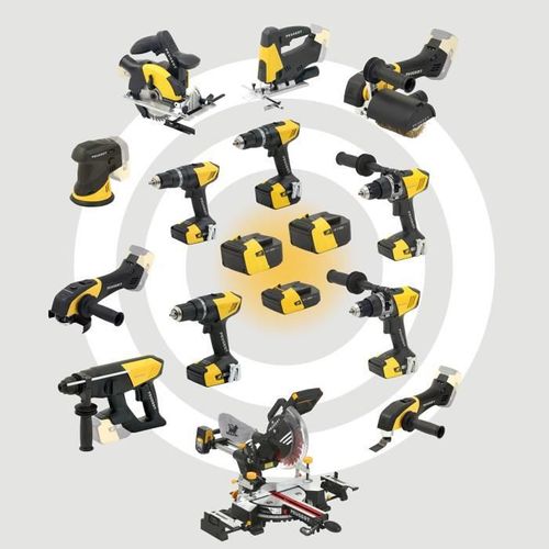 Perceuse Peugeot Energydrill-18v20 - 2 Batteries 18v 2.0 Ah - 1 Chargeur 250312