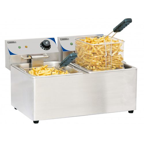 Friteuse Électrique 2x8l 6500w - Cfe82