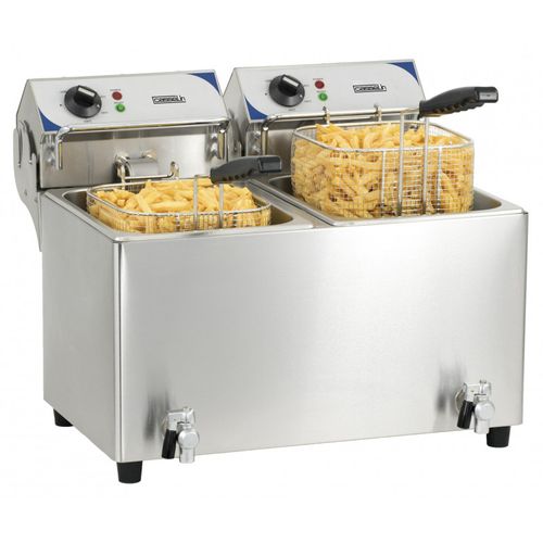 Friteuse Électrique 2x7l 2x2800w Avec Vanne De Vidange - Cfev72