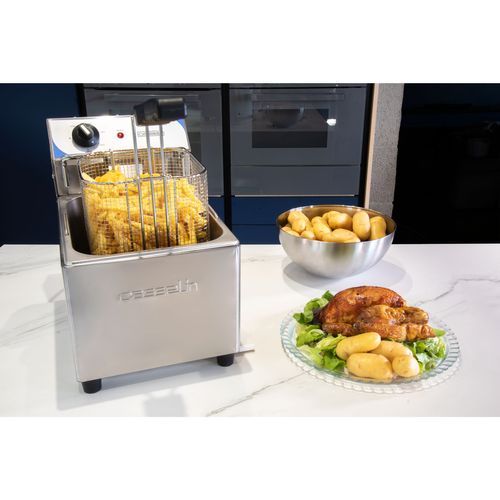 Friteuse Familiale - 7 Litres - Acier Inox -