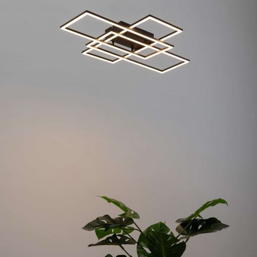 Plafonnier Ou Applique LED Dimmable Futuriste Triple Rectangle - Eli