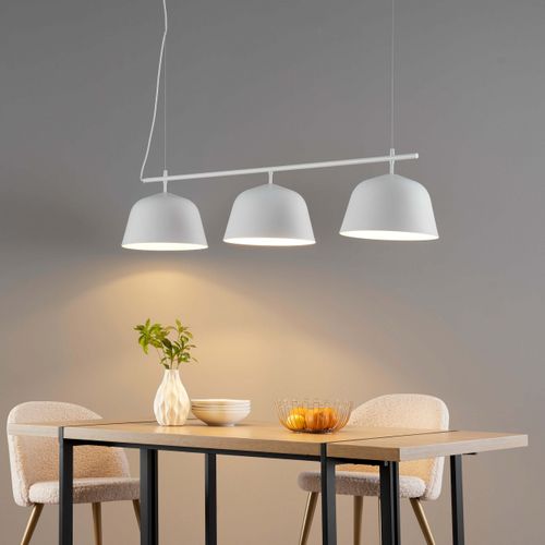 Grande Suspension Scandinave Métal Blanc - Oviedo