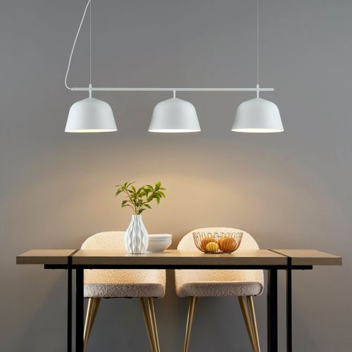 Grande Suspension Scandinave Métal Blanc - Oviedo