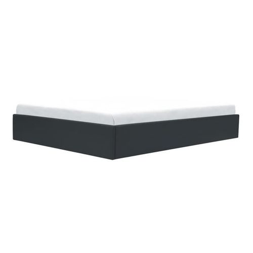 Eclipse Lit Adulte 160x200 Cm Avec Coffre De Rangement - Simili Noir