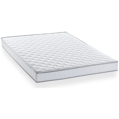 Ensemble Matelas mousse + Sommier Koysi 140x190 - 5 Zones - Accueil Mémoire De Forme - 14 Cm - Ferme