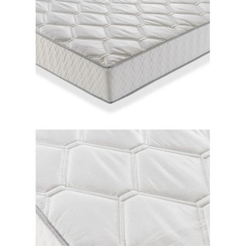 Ensemble Matelas Ressorts + Sommier Tapissier 90x190 - Confort équilibré - Ep. 23 Cm - Gris - Hyvyys
