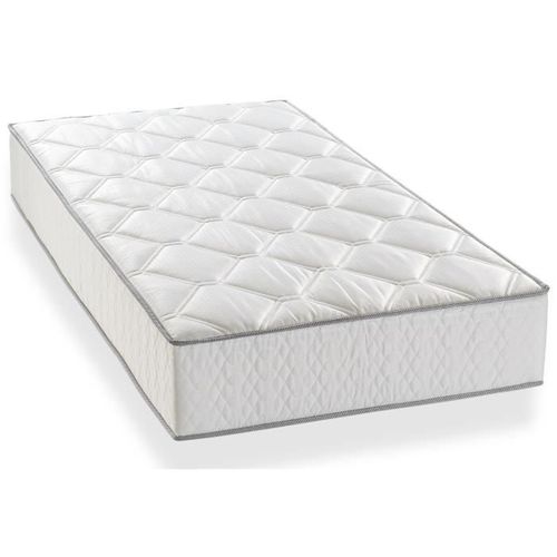 Ensemble Matelas Ressorts + Sommier Tapissier 90x190 - Confort équilibré - Ep. 23 Cm - Gris - Hyvyys