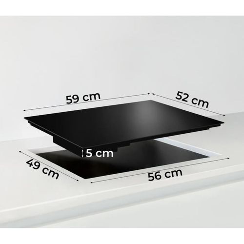 Plaque Vitrocéramique 3 foyers 5200w 59cm - Oceatv3z60