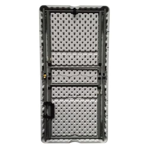 Table De Réception Pliante - 122 Cm - Structure En Acier Et Plateau En Polyéthylene Pehd - Blanc