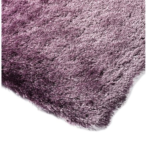 Tapis Shaggy Doux Gossip En Polyester - Mauve - 65x135 Cm