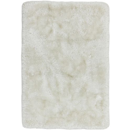 Tapis Shaggy Tufté Splash En Polyester - Blanc - 200x300 Cm