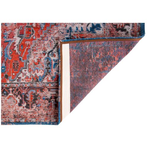 Tapis De Salon Classic Brick En Coton - Rouge - 140x200 Cm