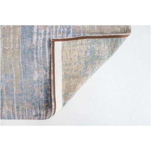 Tapis De Salon Long Island Blue En Coton - Bleu Lagon - 230x330 Cm