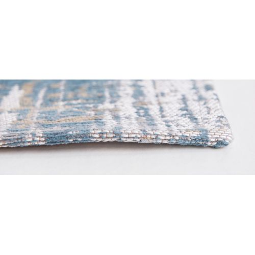 Tapis De Salon Long Island Blue En Coton - Bleu Lagon - 230x330 Cm