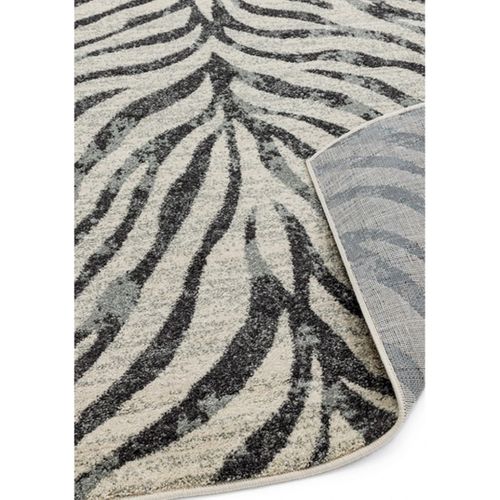 Tapis De Salon Moderne Avon Zebra En Polypropylène - Noir - 200x290 Cm