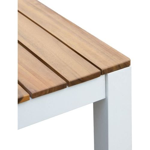 Table De Jardin Rectangulaire En Bois D'acacia - 6 Personnes - L160 X P90 X H75 Cm - Narel