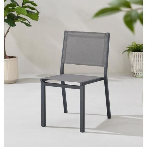 Ensemble Repas De Jardin 6 à 8 Personnes : Table Extensible 180-240 Cm + 2 Fauteuils + 6 Chaises
