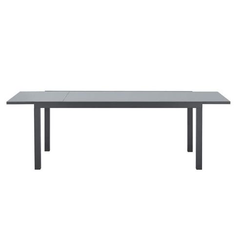 Ensemble Repas De Jardin 6 à 8 Personnes : Table Extensible 180-240 Cm + 2 Fauteuils + 6 Chaises