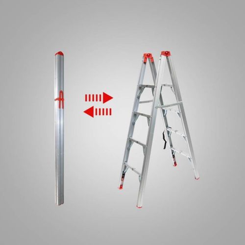 Escabeau Pliable Télescopique Tubulaire 1.51m 4 Marches