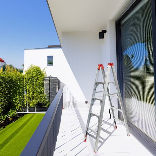 Escabeau Pliable Télescopique Tubulaire 1.51m 4 Marches