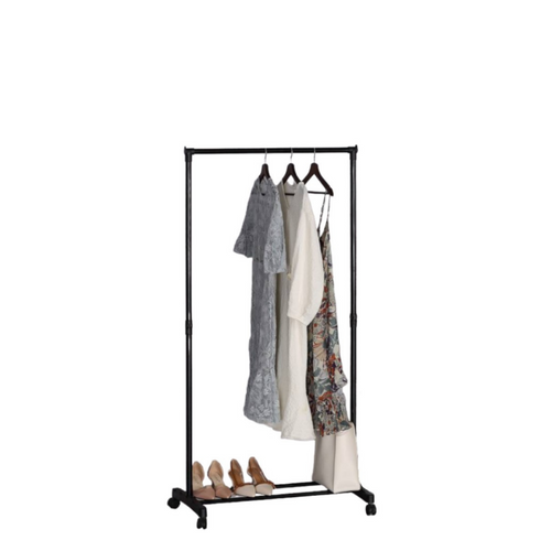 Portant à Vêtement Et Chaussures - Noir