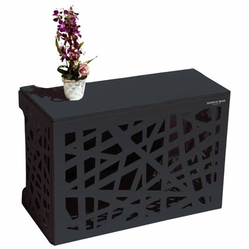 Cache Climatisation Amazonian Gris Anthracite Ral7016 - Moyen  L 110 X H 80 X P 55 Cm