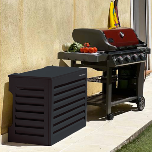 Cache Climatisation Venetian Gris Anthracite Ral7016 - Moyen L 110 X H 80 X P 55 Cm