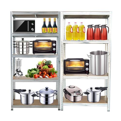 Lot De 2 Étagères De Rayonnage Modulables En Métal, 5 Étages, 175kg/par Étagère