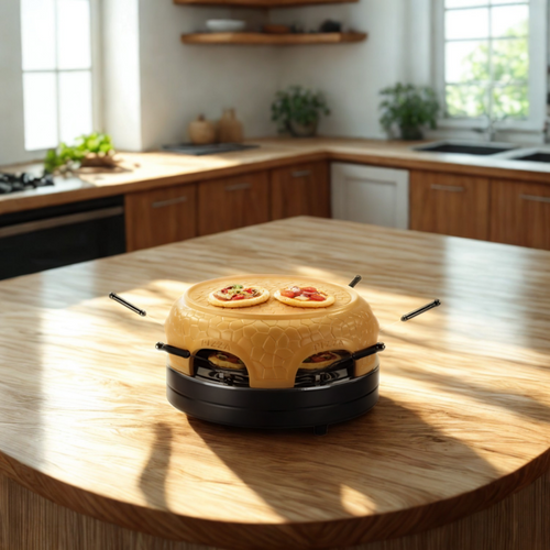 Pizza Party, Pizzarette, Appareil Four à Pizza Pour 6 Personnes, Dôme En Terre Cuite