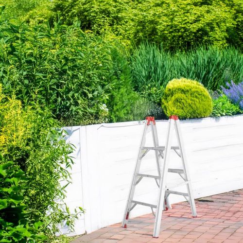 Escabeau Pliable Télescopique Tubulaire 1.22m 3 Marches