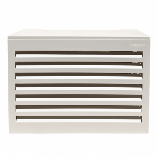 Cache Climatisation Venetian Aluminium Blanc Ral9016 - Moyen L 110 X H 80 X P 55 Cm