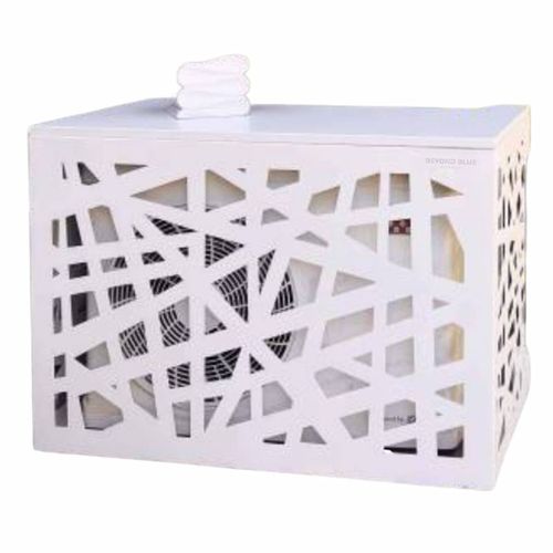 Cache Climatisation Amazonian Aluminium Blanc Ral9016 - Moyen  L 110 X H 80 X P 55 Cm