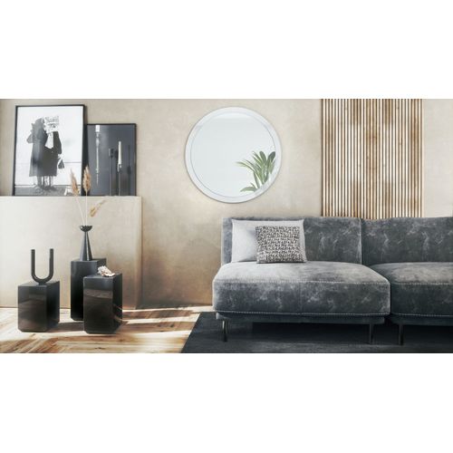 Miroir 80 Cm Blanc Laqué