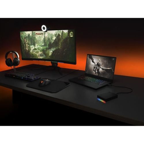 Disque Dur 5 To Firecuda Gaming Hdd + Customizable Rgb Compatible Razer Chroma
