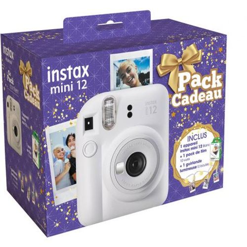 Appareil Photo Instantanée Fujifilm Instax Mini 12 Blanc Gift
