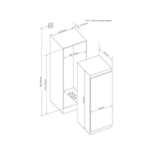 Congélateur encastrable 196l Froid ventilé - DFU1781EN